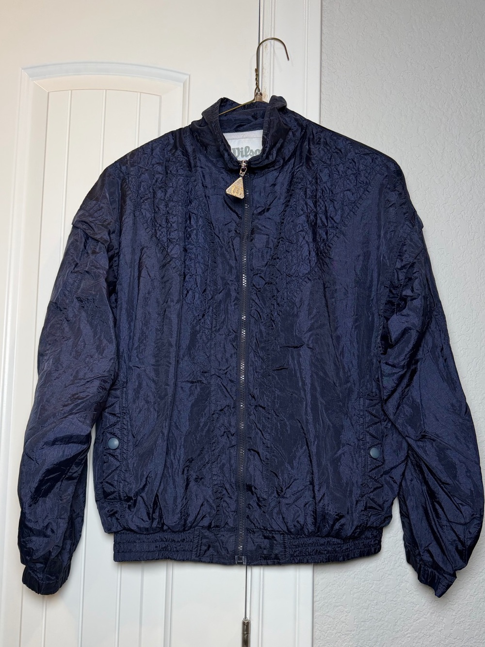 Wilson Men's Dark Navy Full-Zip Windbreaker Jacket